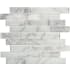 MSI 12-3/16" x 11-5/8" Linear Mosaic Sheet - Glossy Glass and Stone Visual - Sold by Carton (9.8 SF/Carton) Blanco