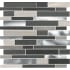 MSI 12" x 12" Linear Mosaic Sheet - Varied Glass, Metal and Stone Visual - Sold by Carton (20 SF/Carton) Loft