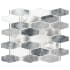MSI 13" x 11-5/8" Marque Mosaic Sheet - Varied Metal and Stone Visual - Sold by Carton (15.75 SF/Carton) Ankara