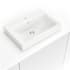 MSI 24" Rectangle Porcelain Drop-In Bathroom Sink White