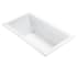 MTI Baths Andrea 5 66" Undermount DoloMatte Elite Ultra Air Whirlpool Tub with Left or Right Drain Matte White