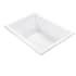 MTI Baths Andrea 12 60" Undermount DoloMatte Air Tub with Left or Right Drain Matte White