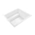 MTI Baths Kalia 3 Designer 60" Drop In Acrylic Air Massage Tub with Center Drain Placement and Overflow White