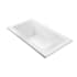 MTI Baths Andrea 26 54" Undermount DoloMatte Air Tub Stream with Left or Right Drain Matte White