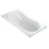 MTI Baths Reflection 1 71" Drop In DoloMatte Stream Air Tub with Left or Right Drain Matte White
