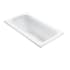 MTI Baths Sophia 1 60" Undermount DoloMatte Stream Air Tub with Left or Right Drain Matte White