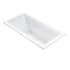 MTI Baths Andrea 15 60" Undermount DoloMatte Air / Ultra Whirlpool Tub with Left or Right Drain Matte White