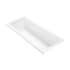 MTI Baths Andrea 2 Designer 72" Drop In Acrylic Air Massage / Ultra Whirlpool Tub with Reversible Drain Placement and Overflow White