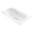 MTI Baths Cameron 1 60" Three Wall Alcove Integral Skirted DoloMatte Ultra Whirlpool Air Tub with Left Drain Placement Matte White
