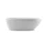 MTI Baths Boutique Lydia 66" Free Standing Solid Surface Soaking Tub with Left, Right Drain, Drain Assembly, and Overflow White / Gloss