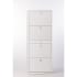 Nameeks Shoe Rack Collection 24-9/10" 20 Pair Shoe Rack with Double-Depth Doors White Ash