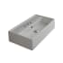 Nameeks Scarabeo 23-5/8" Ceramic Wall Mounted / Vessel Bathroom Sink with Three Faucet Holes - Includes Overflow White