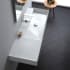 Nameeks Scarabeo Teorema 2.0 48" Rectangular Ceramic Vessel or Wall Mounted Bathroom Sink with One Faucet Hole - Includes Overflow White