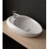 Nameeks Scarabeo 18" Ceramic Vessel Bathroom Sink with One Faucet Hole White