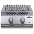 Napoleon 700 Series 22 Inch Wide Liquid Propane Built-In Double Side Burner for BBQ Grill with Backlit Control Knobs and Battery Free Ignition Stainless Steel