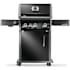 Napoleon Rogue PRO 56,000 BTU 51 Inch Wide Natural Gas Free Standing Grill with Infrared Side Burner and Wave Shaped Grates Black
