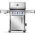 Napoleon Rogue PRO-S 70,500 BTU 61 Inch Wide Natural Gas Free Standing Grill with Infrared Side and Rear Burners Stainless Steel