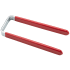 National Hardware 6 Inch Deep Double Garage Storage Hook with 10 Lb. Weight Capacity Red