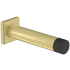National Hardware Reed 3 Inch Baseboard Mounted Rigid Door Stop Brushed Gold