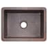 Native Trails Cocina 24" Undermount Single Basin Copper Kitchen Sink Antique Copper