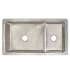 Native Trails Cocina Duet 40" Undermount Double Basin Copper Kitchen Sink Brushed Nickel