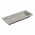 Native Trails NativeStone 37" Rectangular Concrete Undermount Bathroom Sink Ash