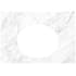 Native Trails Carrara 30" Marble Vanity Top with Three Faucet Holes and Oval Cutout Carrara