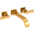 Newport Brass Secant 1.2 GPM Wall Mounted Widespread Bathroom Faucet Aged Brass