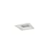 Nora Lighting Iolite 5" Integrated LED Square Recessed Trim Matte Powder White