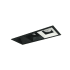 Nora Lighting Iolite 5" Integrated LED Square Recessed Trim Black / Matte Powder White