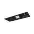 Nora Lighting Iolite 5" Integrated LED Square Recessed Trim Black