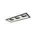 Nora Lighting Iolite 5" Integrated LED Square Recessed Trim Black / Matte Powder White