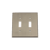 Nostalgic Warehouse New York Antique 2 Gang Double Toggle Light Switch Wall Plate Cover Antique Pewter