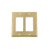 Nostalgic Warehouse New York Vintage 2 Gang Double Rocker Light Switch Plate Cover - GFI Polished Brass
