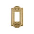 Nostalgic Warehouse Meadows 1 Gang Single Rocker Light Switch Cover / GFI Unlacquered Brass