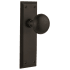 Nostalgic Warehouse New York Solid Brass Passage Door Knob Set with 2-3/8" Backset Oil-Rubbed Bronze