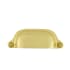 Nostalgic Warehouse Farmhouse 3 Inch Center to Center Cup Cabinet Pull Unlacquered Brass
