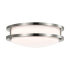 Nuvo Lighting Basic 10" Wide LED Flush Mount Drum Ceiling Fixture Brushed Nickel