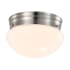 Nuvo Lighting Basic 7" Wide LED Flush Mount Ceiling Fixture Brushed Nickel