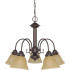 Nuvo Lighting Ballerina 5 Light 24" Wide Chandelier Mahogany Bronze