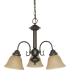 Nuvo Lighting Ballerina 3 Light 20" Wide Chandelier Mahogany Bronze