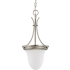 Nuvo Lighting Single Light 9-3/4" Wide Mini Pendant Brushed Nickel