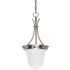 Nuvo Lighting Single Light 9-3/4" Wide Mini Pendant Brushed Nickel