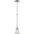 Nuvo Lighting Single Light 6" Wide Mini Pendant Brushed Nickel