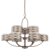 Nuvo Lighting Harlow 9 Light 38" Wide Chandelier Hazel Bronze