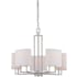 Nuvo Lighting Gemini 5 Light 25" Wide Chandelier Brushed Nickel