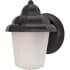 Nuvo Lighting Single Light 8-7/8" Tall Outdoor Wall Sconce with Frosted Glass Shade Textured Black