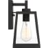 Nuvo Lighting Halifax 10" Tall Outdoor Wall Sconce Matte Black / Glass