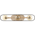 Nuvo Lighting Chassis 3 Light 24" Wide Bathroom Vanity Light Copper Brushed Brass / Matte Black
