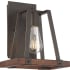 Nuvo Lighting Outrigger 11" Tall Bathroom Sconce Mahogany Bronze / Nutmeg Wood